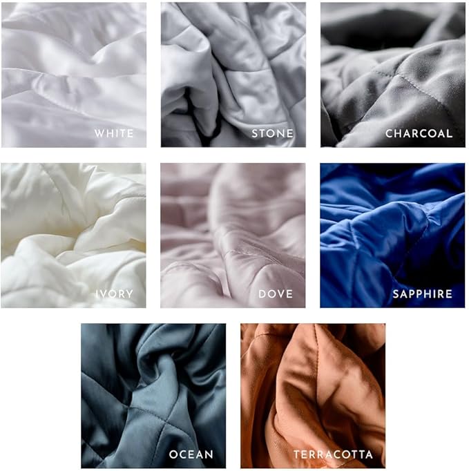 LUXOME Lightweight Blanket | 100% Rayon (Viscose) from Bamboo Fabric & Fill | Full/Queen - 86"x92" | Super Soft | Thermal-Regulating | Stone