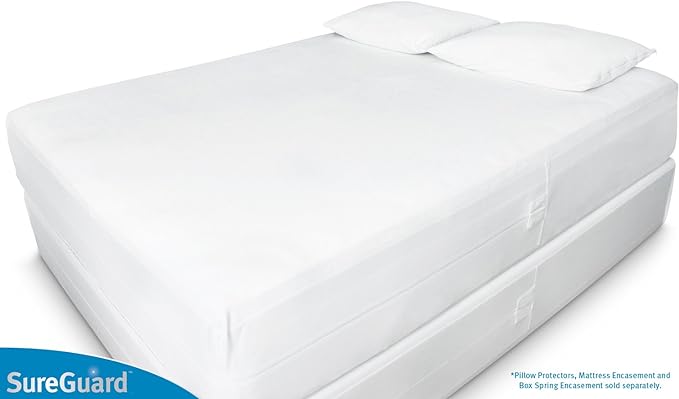 Full XL (17-20 in. Deep) SureGuard Mattress Encasement - 100% Waterproof, Bed Bug Proof, Hypoallergenic - Premium Zippered Six-Sided Cover