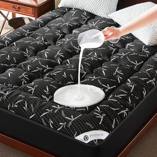 PRIMESOFT Full Size Mattress Topper, Thick Pillow Top Mattress Pad，Up to 23 by Primesoft