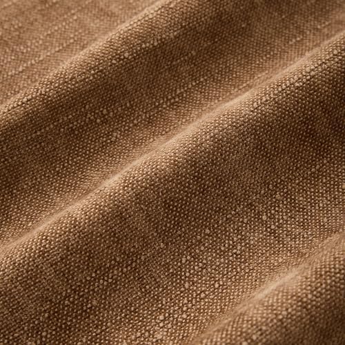 Allorry Throw Pillow Covers 18x18 Light Brown Chenille Solid Home DecorC18 - Image 3