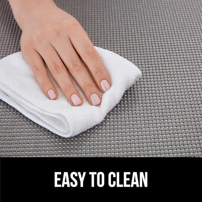 GORILLA GRIP powerGRIP Drawer Shelf and Cabinet Liner, Thick Strong Hold, Non-Adhesive Liners Protect Kitchen Cabinets and Cupboard, Bathroom Drawers, Easy Install, Breathable Mat, 12" x30' Snow White