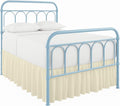Cottingon Bed Skirt King 12" Drop with Split Corners, 100% Microfiber Soft and Stylish, Dust Ruffle with Platform, Ivory