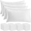 Pillow Covers by Utopia Bedding - Queen Size 24-Pack – Soft Brushed Microfiber – Perfect for Hospitals, Hotels, Guest Rooms – Oeko-TEX Certified, 20x30 Inches (White)