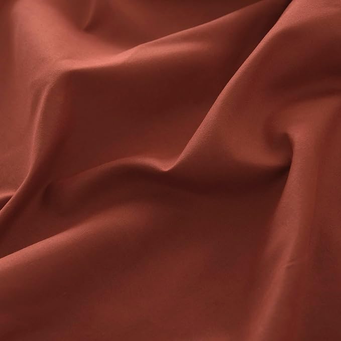 Bed Skirt Full Size Ruffled Bed Skirts with Split Corners, 14 Inch Drop Dust Ruffle Bed Skirt with Platform, Rust, 14'' Full