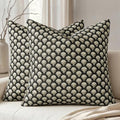 MIULEE Floral Print Decorative Euro Pillow Covers 22x22 by MIULEE