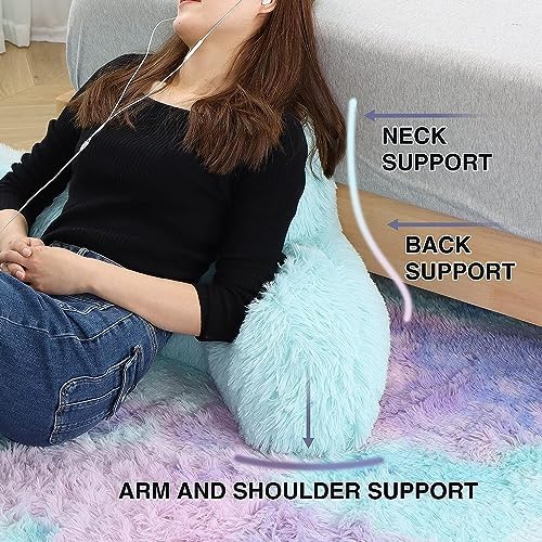 A Nice Night BluePurple Reading Pillow, 18.5" Bed Wedge Pillows - Image 5