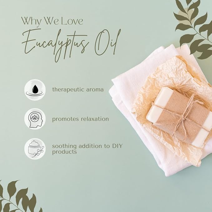 Eucalyptus 80/85 Essential Oil - 1 Gallon - Plastic Jug - 100% Pure & Uncut - GreenHealth