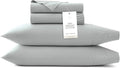 BOLL & BRANCH Signature Hemmed Sheet Set - Twin XL, Shore - Luxury 100% Organic Cotton - Includes 1 Flat, 1 Fitted, 2 Pillowcases - Buttery Soft