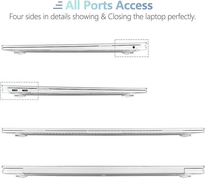 MEEgoodo for MacBook Air 13 inch Case 2021 2020 2019 2018 Released A2337 M1 A2179 A1932 with Touch ID, Plastic Hard Shell & Keyboard Cover Compatible with MacBook Air Case 13.3,Minimalist Style Floral