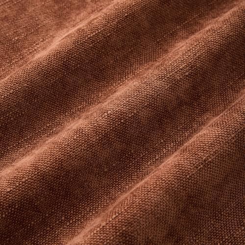 Allorry Throw Pillow Covers 24x24 Rust Chenille Solid Home DecorSY014E24 - Image 3