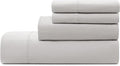 UGG King Sheet Set 4-Piece Luxury Cooling Sheets Deep Pockets Premium Bedding with 2 Pillow Shams Hypoallergenic Machine Washable Soft Lightweight Bed Set for Bedroom, King, Stone Grey (Hedi)