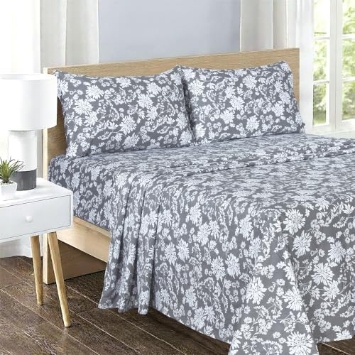 Feather & Stitch 100% Cotton Sateen 500 TC Full Size Bed Sheet Set - Image 2