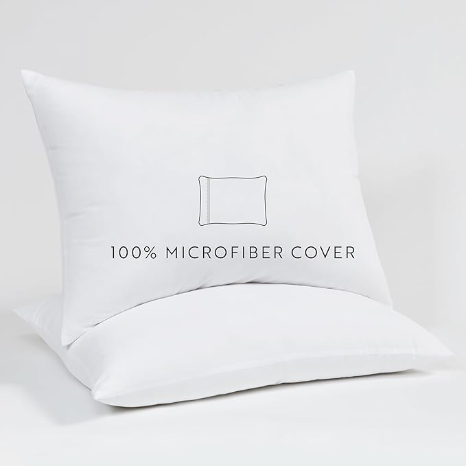 Fern and Willow King Size Bed Pillows - Set of 2, 36"x20" - Luxurious Ultra-Soft Cooling Pillow - Hotel Quality, Down Alternative Fill - Ideal Gift for Side, Back & Stomach Sleepers
