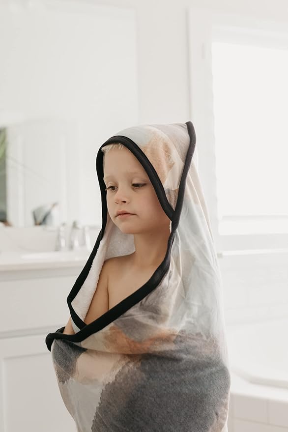 Copper Pearl Hooded Bath Towels Premium Knit/Terry Cloth Baby Towels with Hood, Pockets, and Cool Designs - Great to Gift and Make Bath Time Fun - Baby Bath Towel, Picasso