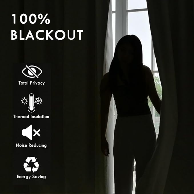 Macochico Full Blackout Curtains 84 Inches Long Insulated Noise Reducing Chenille Curtains for Living Room Bedroom Nursery Auditorium Teal Curtains with Tieback Grommet 72" Wx84 L 1 Panel