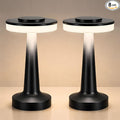 VIHOSE Cordless Table Lamps LED Portable Rechargeable Table Lamp with Touch Sensor 3 Color Dimming up to 15 Hours Battery Desk Light for Restaurant Nursery Living Room(Black,8 Pcs)