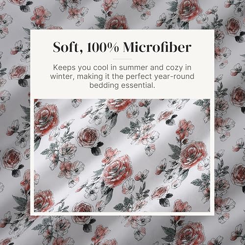 Modern Threads Printed 4-Piece Extra Soft Bedding Sheets & Pillowcase Set - Image 5