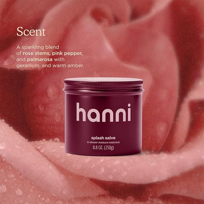 HANNI Splash Salve Body Mask, In-Shower Moisturizer with Coconut, Jojoba, Shea Butter & Glycerin, Deep Conditioning for All Skin Types, 250 mL / 8.8 oz (Pack of 2)