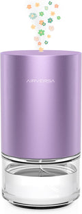 Airversa Essential Oil Diffuser Waterless Aromatherapy Diffusers for Home Large Room, Bedroom, Car, Office, Desk, Battery Operated, Small Diffuser for Pure Scent, 100mL Capacity, AN9 (Lavender)