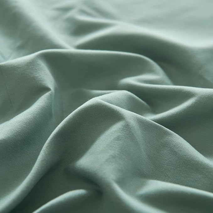 Bed Skirt Full Size Ruffled Bed Skirt with Split Corners, Full Bed Skirts 16 Inch Drop with Platform, 16'' Full, Sage Green