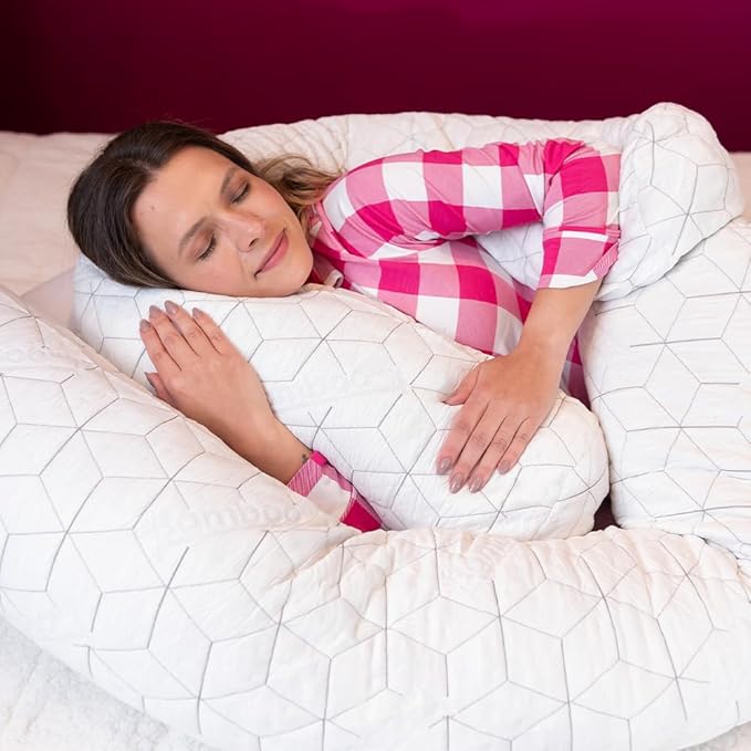 IWS I WANNA SLEEP Adjustable Cooling Pillow, Neck Support, Bed Pillows for Sleeping, Gel Cross Cut Memory Foam, Side Sleepers, Snow® Pillow (1, Body)
