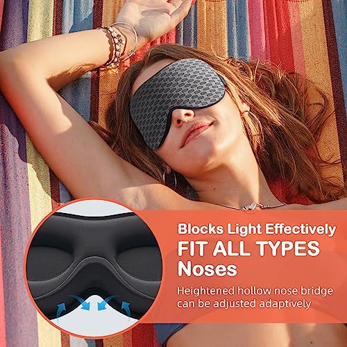 INNELO Sleep Mask for Side Sleeper, 3D Zero-Pressure, 100% Blackout - Image 3