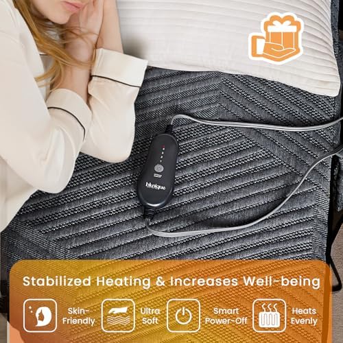 Electric Heated Mattress Pad Twin Size Single Control Bed Warmer, Deep Pocket - Image 5