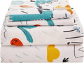 JSD Dinosaur Kids Sheet Set Full Size, 4 Piece Dino Pattern Microfiber Bed Sheets for Boys Girls Deep Pocket