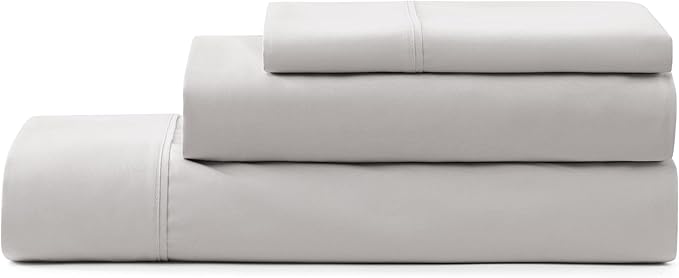 UGG Twin Sheet Set, 3-Piece Luxury Cooling Twin Sheets Set, Deep Pockets, Premium Bedding with 1 Pillow Sham, Machine Washable,Soft Lightweight, Gray (Hedi)