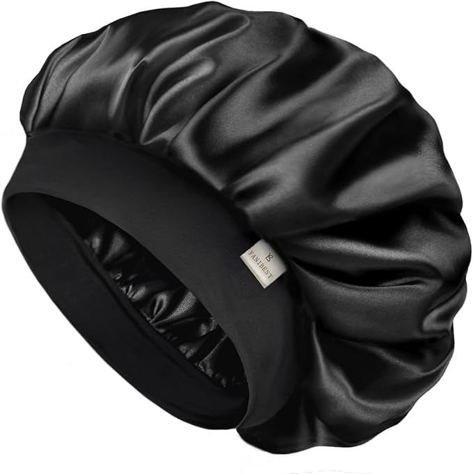 YANIBEST Silk Bonnet for Men Women Hair Bonnet for Sleeping Double Layer Satin Bonnet for Natural Curly Hair Unisex Sleep Cap