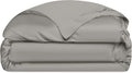 Cozy Earth Luxury Duvet Cover King - 100% Viscose from Bamboo - Ultra-Soft, Cooling & Lightweight Duvet Cover - Temperature-Regulating Bedding with Concealed Zip & Interior Snap Closures - Dove Grey