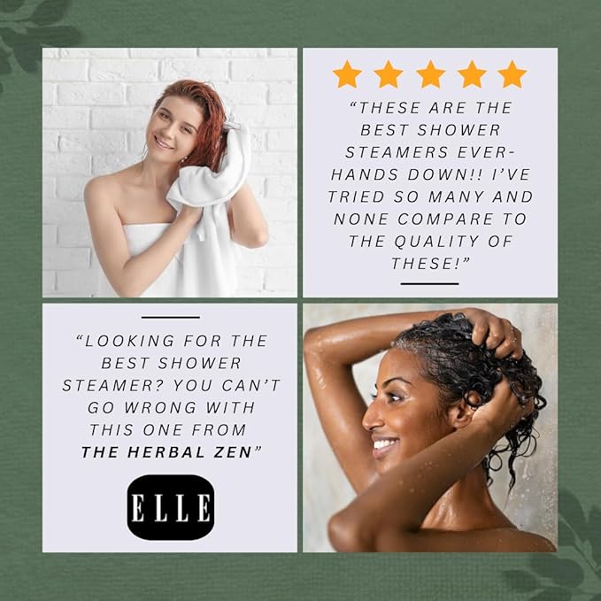 Head Hug Shower Steamers Aromatherapy for Relief - Christmas Gift - Adult Stocking Stuffer - USA Made - Peppermint & Rosemary Shower Bomb Tablets - Soothing Natural Essential Oils (10 Pack)