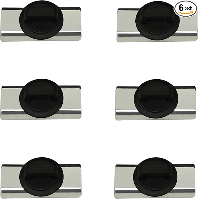 Magnet Zip Tie Mount Magnetic Zip Ties Mount Holder Strong 1-Second Magnetic Snap Installation Heavy-Duty Waterproof Cable Tie Mounts for Car Boat Workshop Industrial Organizing (6 Piece)