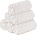 Buryeah 6 Pcs Flannel Throw Blanket Bulk 50 x 60 in Sleepover Blanket Outdoor Wedding Throw Lightweight, Oeko-tex Standard 100 Certified for Sofa Homeless Gifts (Cream White)