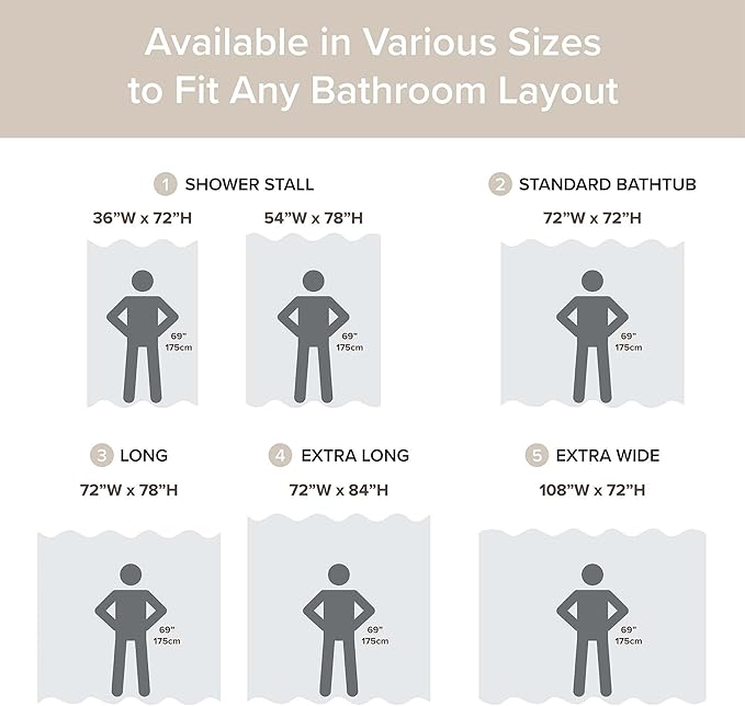 Madison Park Shower Curtain Spa Waffle Weave Shower Curtain for Bathroom 3M Scotchgard Moisture Management, Spa Quality Modern Shower Curtains for Bathroom, Standard: 72x72 Cream
