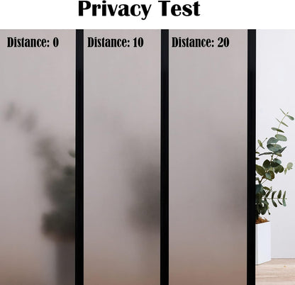 Niviy Window Darkening Film Day and Night Privacy Window Cling Sun Blocking Glass Door Window Cover Gothic Decor for Bedroom,Garage, Renter House (Grey, 29.5 x 78.7 inch)