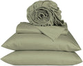 URBANHUT 800 Thread Count 100% Cotton Full Size Sheets, Luxury 4 Piece Full Bedsheets, Hotel Sheets Sateen Finish - Better Than Egyptian, 16" Elasticized Deep Pocket - Sage