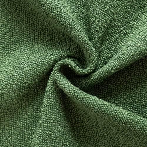 Foindtower Decorative Textured Boucle Throw Pillow Cover 18x18 Forest Green - Image 3