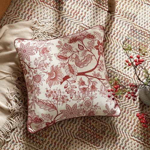 ISAENNE Designer Linen Square Throw Pillow Cover - Image 4
