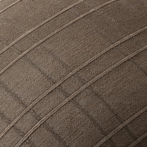 MIULEE Linen Plaid Pillow Covers Fall Decorative 18x18 Dark Coffee - Image 2