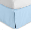 Bare Home Kids Twin Bed Skirt - 15-Inch Tailored Drop Easy Fit - Bed Skirt for Beds - Center & Corner Pleats (Twin, Light Blue)