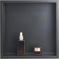 VEVOR Shower Niche, 13 x 13 x 4 inch Recessed Wall Niche, Heavy-duty Stainless Steel Modern Soap & Shampoo Storage Organizer, Sealed Waterproof, Durable & Easy to Install,Black for Bathroom