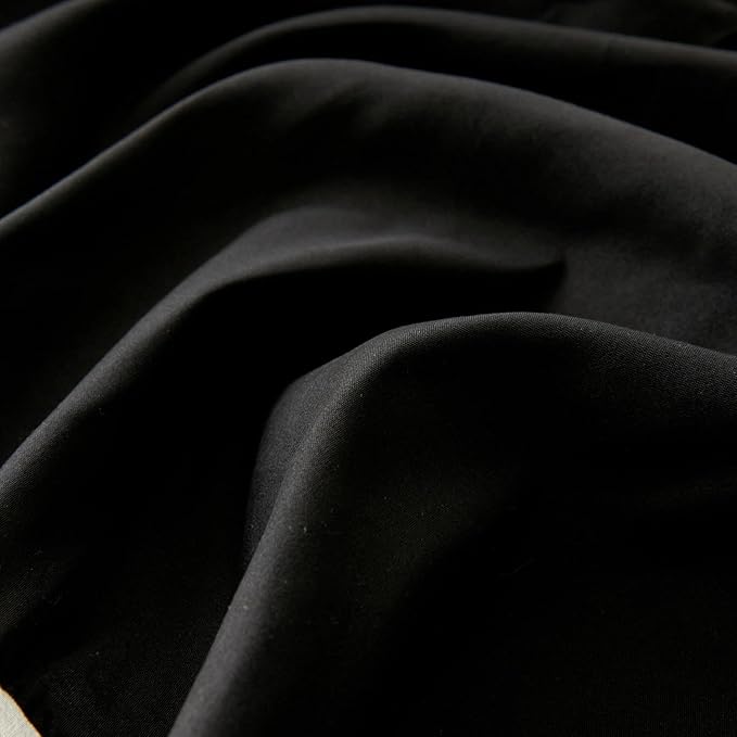 Bed Skirt King Size Ruffled Bed Skirt with Split Corners, Black Bed Skirts 12 Inch Drop, King Size Bed Skirting with Platform, 12'' King