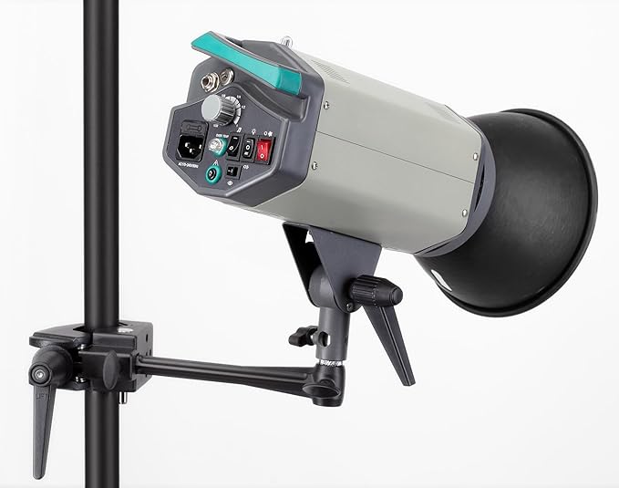 PHOCUS 6" Super Clamp Extension Arm with Universal Adapter Spigot for Mounting Photo Studio Light, Strobe, LED Light or Camera