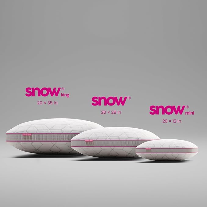 IWS I WANNA SLEEP Adjustable Cooling Pillow, Neck Support, Bed Pillows for Sleeping, Gel Cross Cut Memory Foam, Side Sleepers, Snow® Pillow (1, King (U.S. Standard))