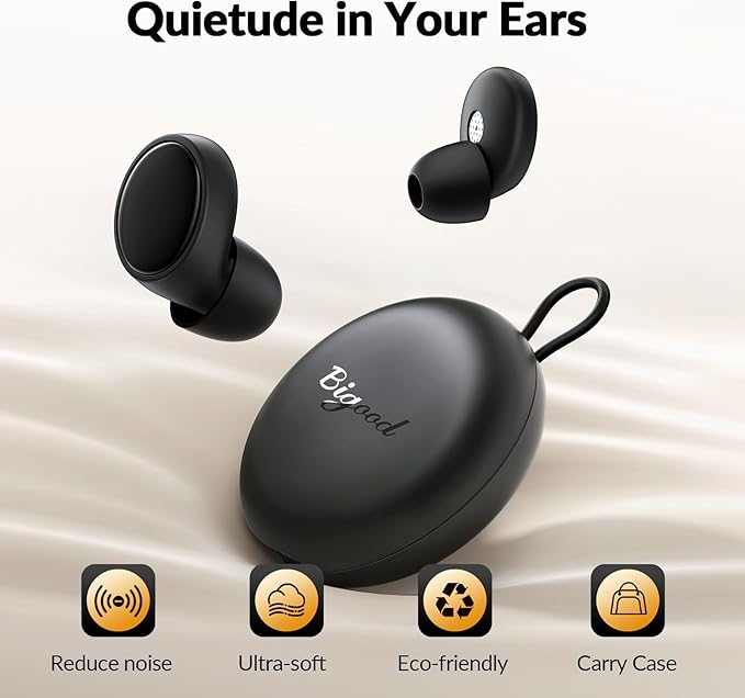 Ear Plugs for Sleeping 45dB Reusable Noise Cancelling Ear Plugs for Snoring, Concerts, Travel, Focus, Noise Reduction Earplugs with 8 Comfort-Fit Tips High-Fidelity Hearing Protection Ear Plug Black