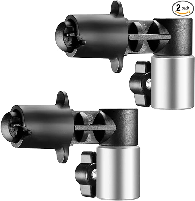 2 Pack Reflector Holder Clips,Backdrop Clamp,Photography Studio Reflector Disc Holder Clip Positioning Clamp Mount Adapter for Light Stand with 5/8" Stud