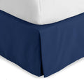 Bare Home Kids Twin Bed Skirt - 15-Inch Tailored Drop Easy Fit - Bed Skirt for Beds - Center & Corner Pleats (Twin, Dark Blue)