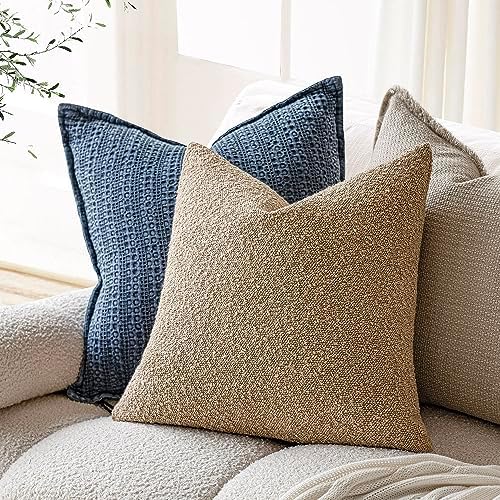 Foindtower Decorative Textured Boucle Throw Pillow Covers 26x26 Inch - Image 5