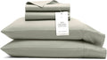 BOLL & BRANCH Signature Hemmed Sheet Set - Queen, Sageleaf - Luxury 100% Organic Cotton - Includes 1 Flat, 1 Fitted, 2 Pillowcases - Buttery Soft